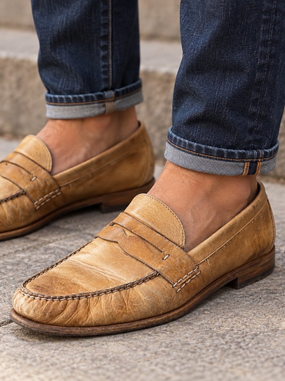 Frye Leather Penny Loafers 10 B